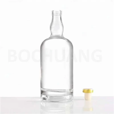 750ml Potel Wisgi Gwydr Clir Ar gyfer Distyllfeydd
